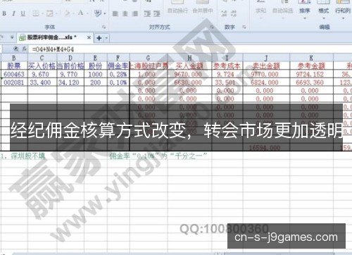 经纪佣金核算方式改变，转会市场更加透明